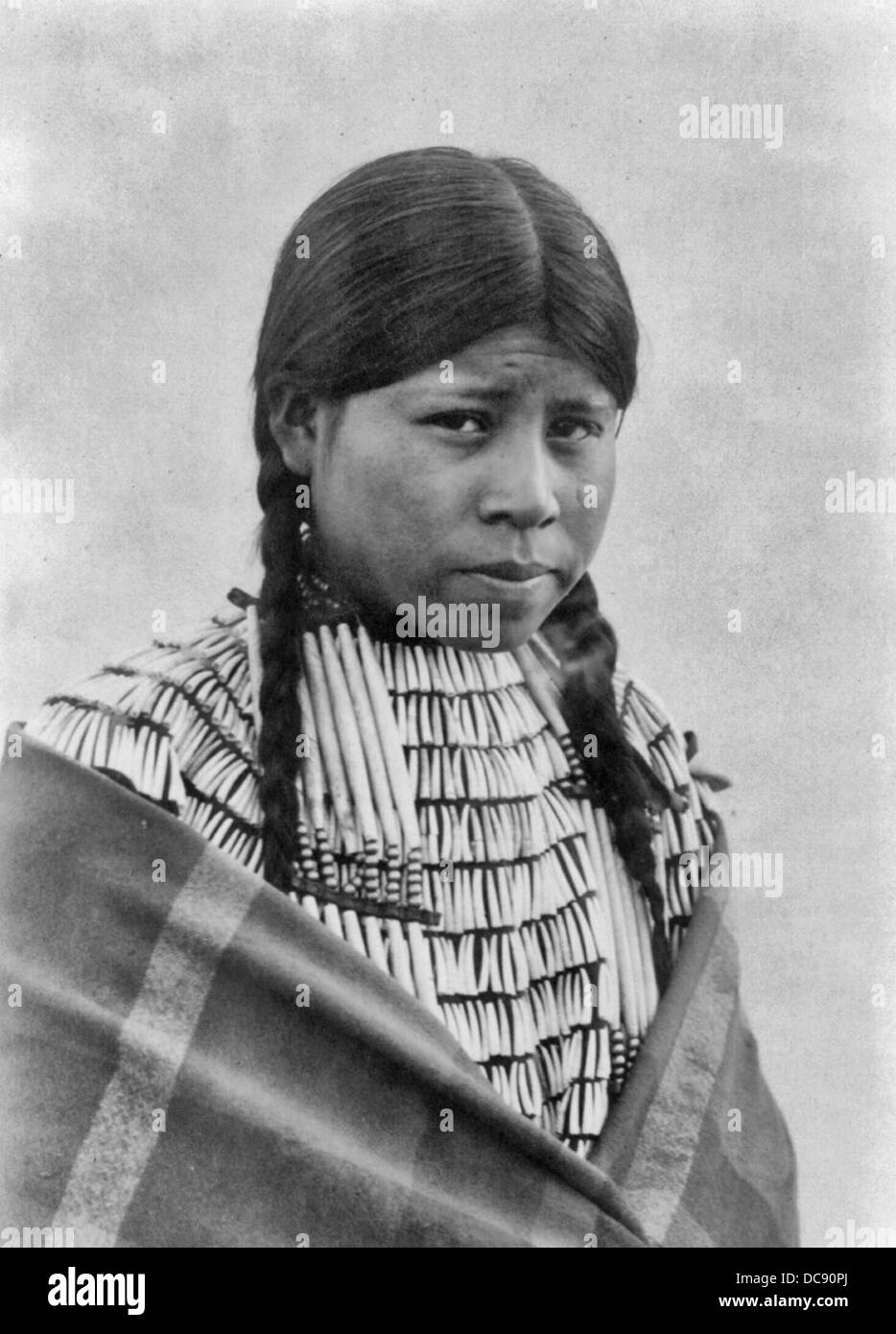 Ein Cheyenne-Mädchen, ca. 1907 Stockfoto