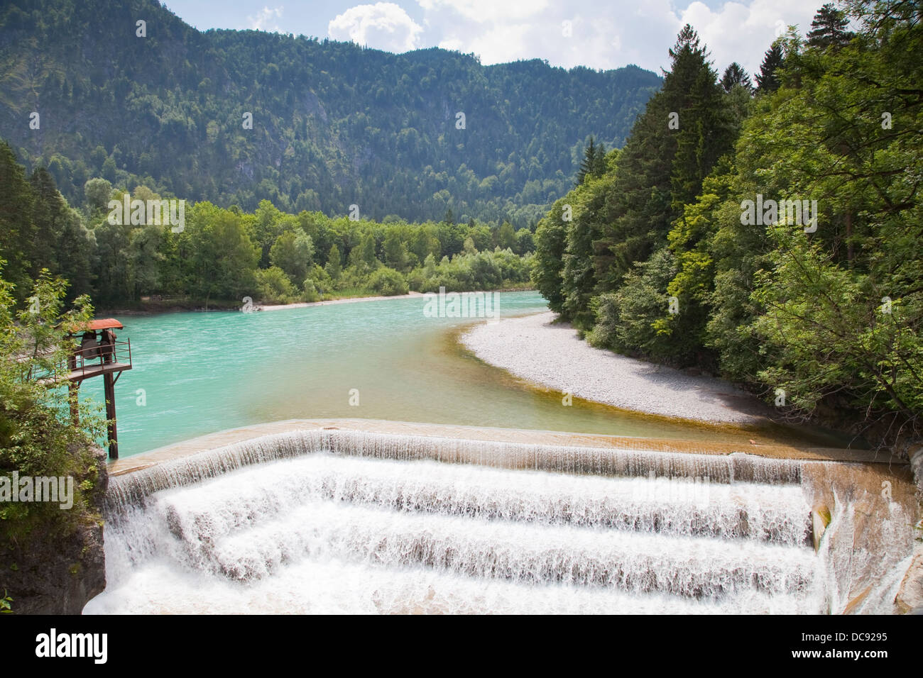 Europa, Deutschland, Bayern, östlichen Allgäu, Füssen, Lechfall Und Klamm Stockfoto