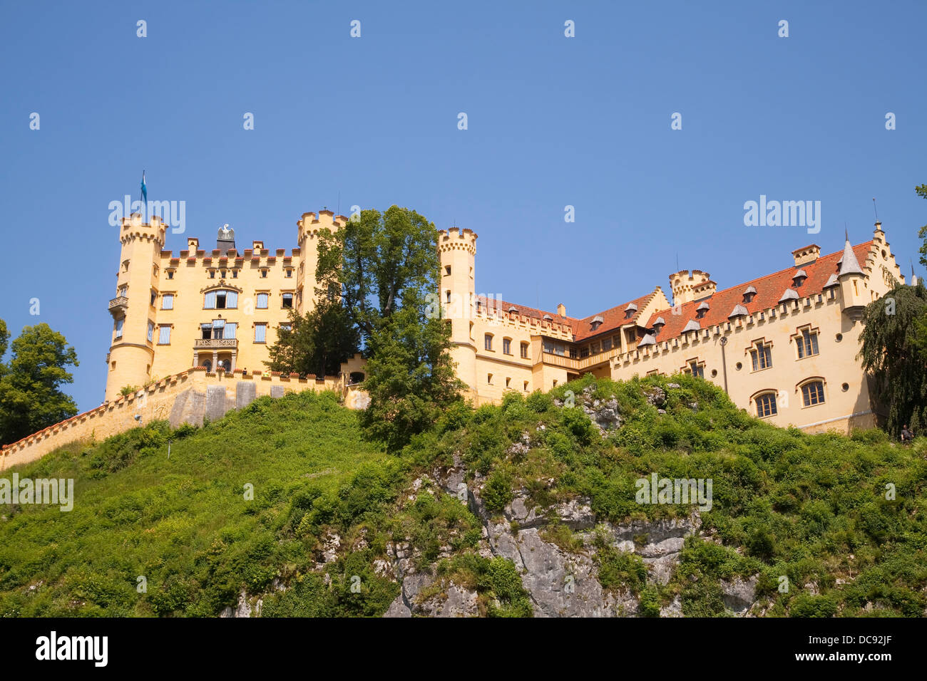 Europa, Deutschland, Bayern, Schwangau, Hohenschwangau Schloss Stockfoto