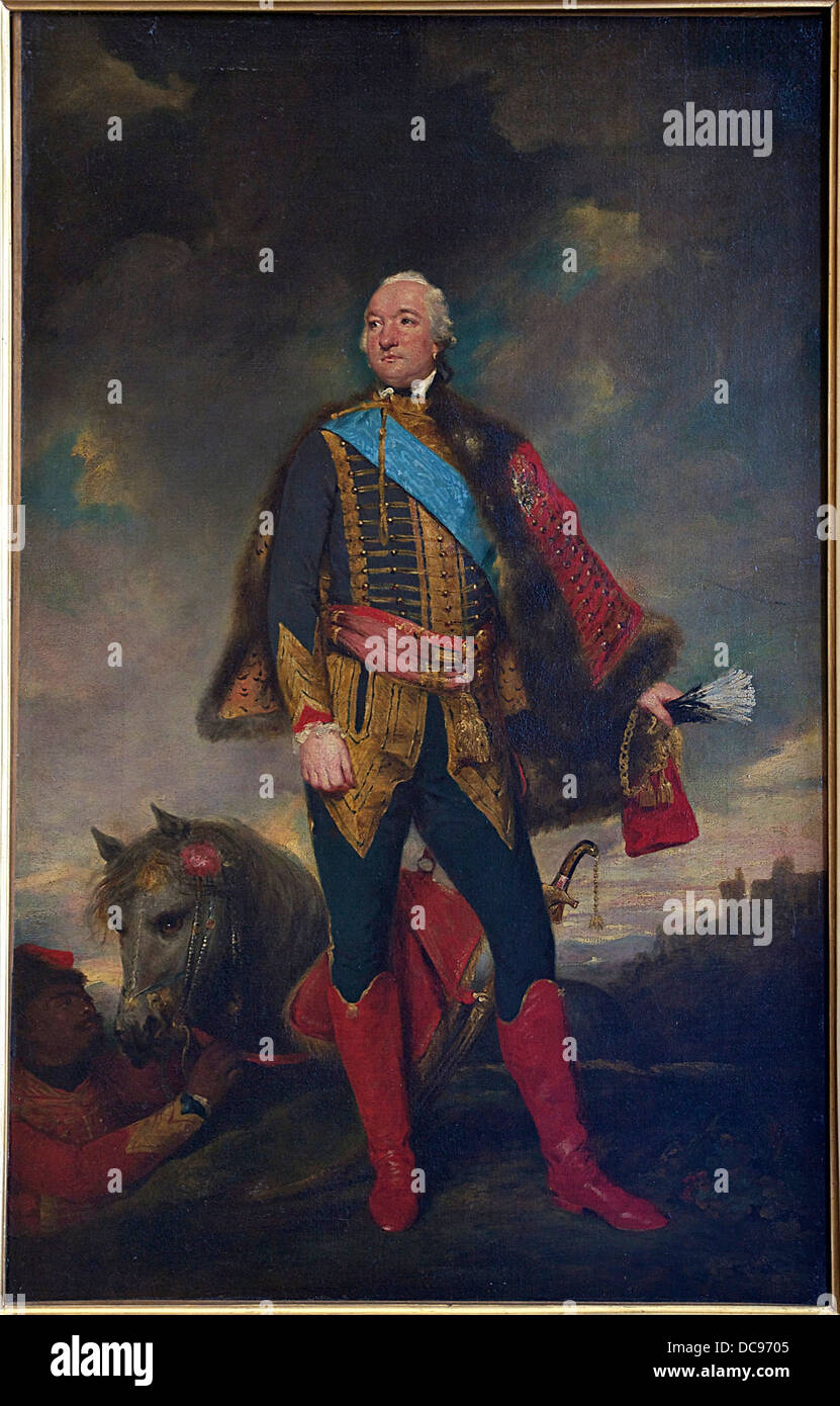 Louis Philippe d'Orléans, Herzog von Chartres (später Herzog von Orleans und Philippe Egalité) in der Uniform der Husaren, kopieren afte Stockfoto