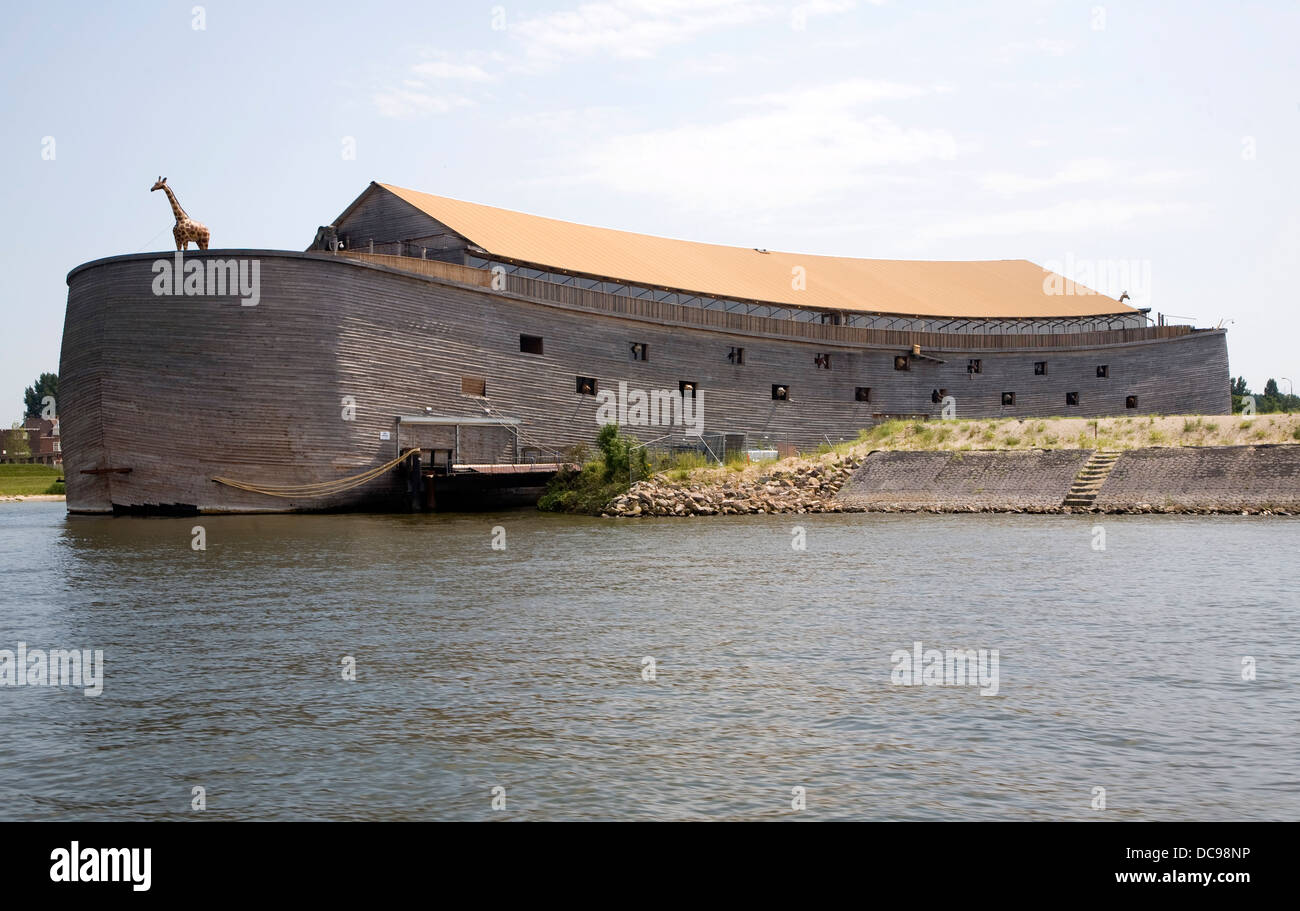 Noahs Arche Noah Boot Schiff Touristenattraktion Dordrecht Niederlande Stockfoto