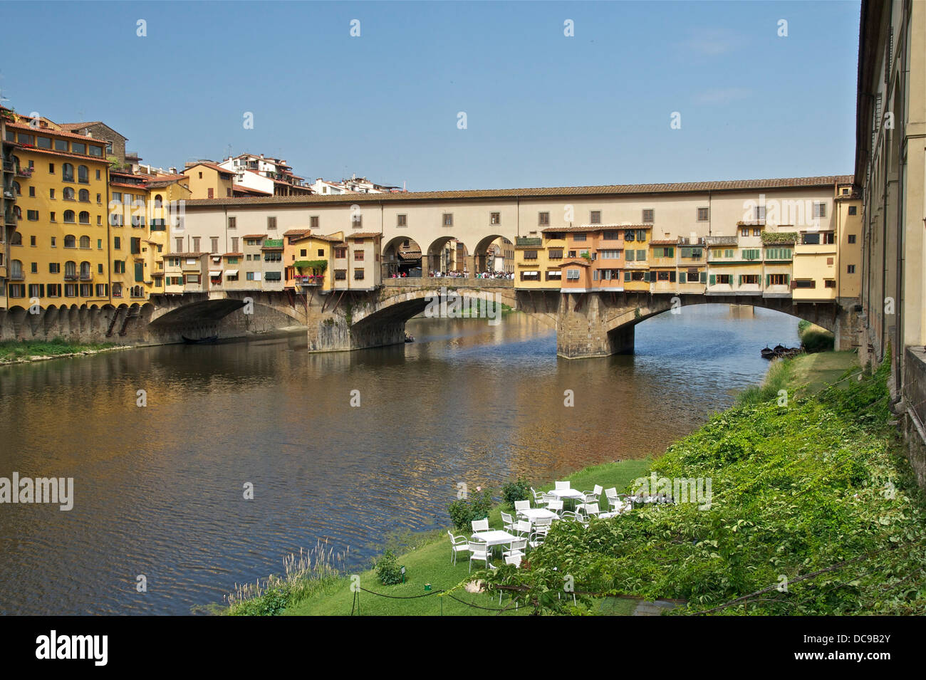 Ponte Vecchio in Florenz, Italien. Stockfoto