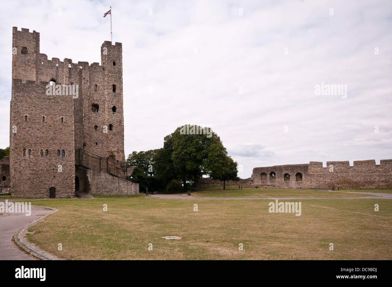 Rochester Castle Keep Kent England UK Stockfoto