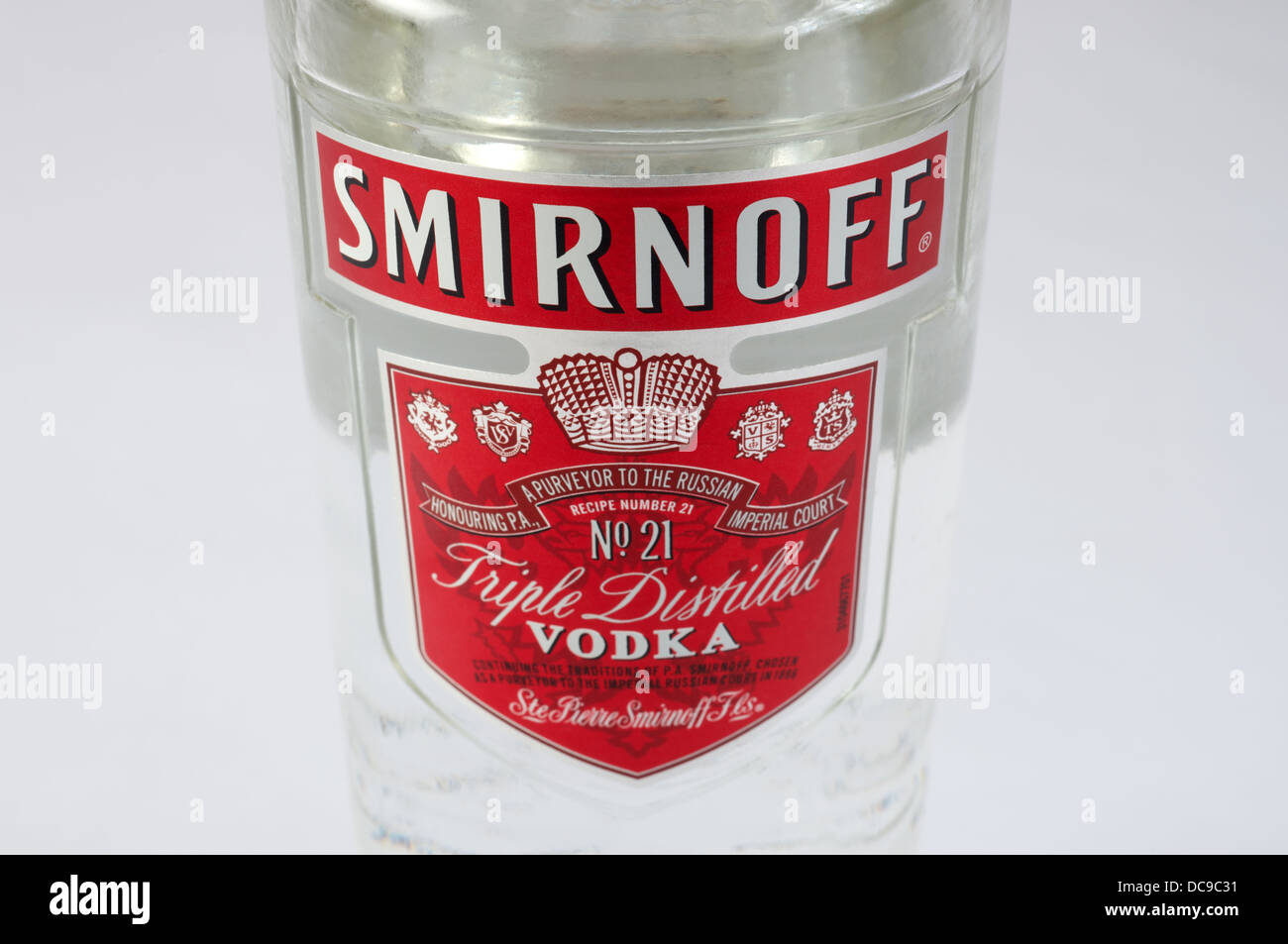 Smirnoff vodka Stockfoto