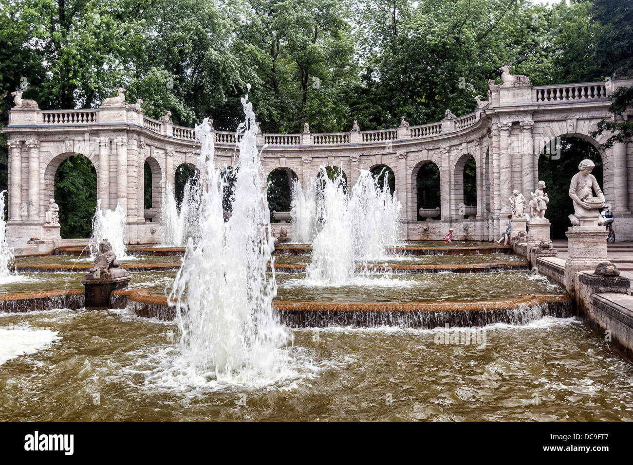 Märchenbrunnen - ein Brunnen der Märchen - Volkspark Friedrichshain, Berlin Stockfoto