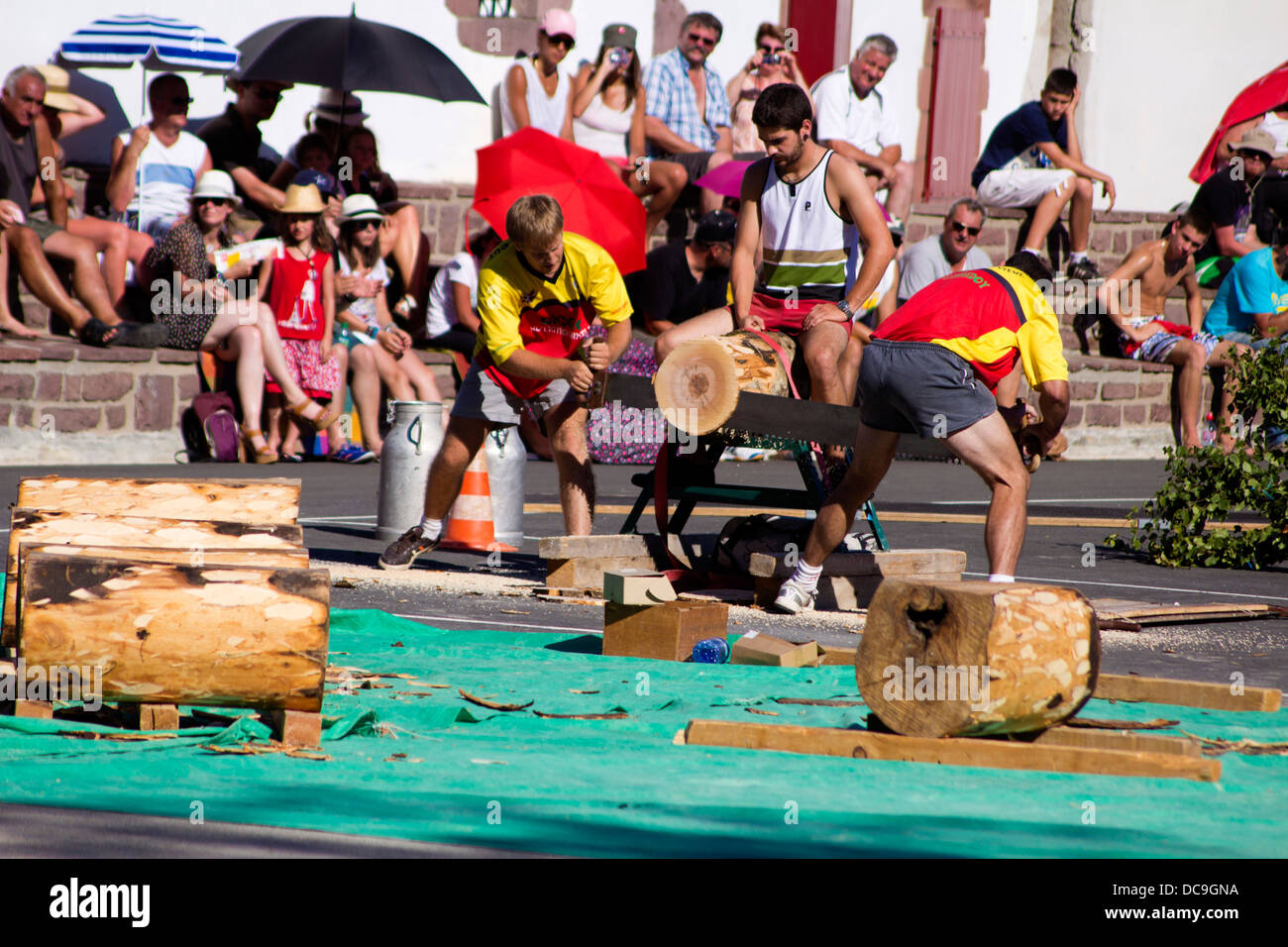 baskische Land Konkurrenz Stärke festival Stockfoto