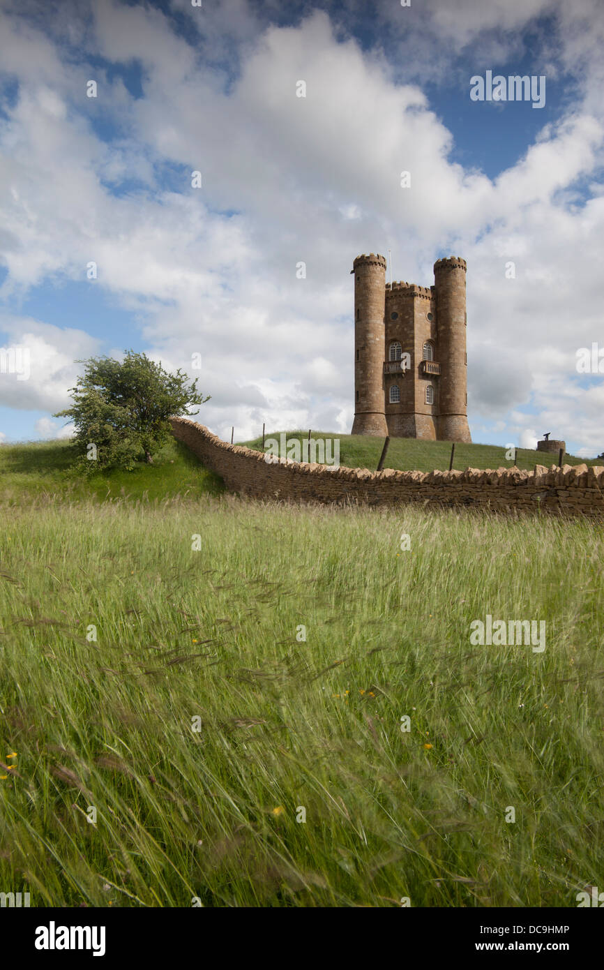 Broadway Tower, Cotswold Hills, Worcestershire Stockfoto