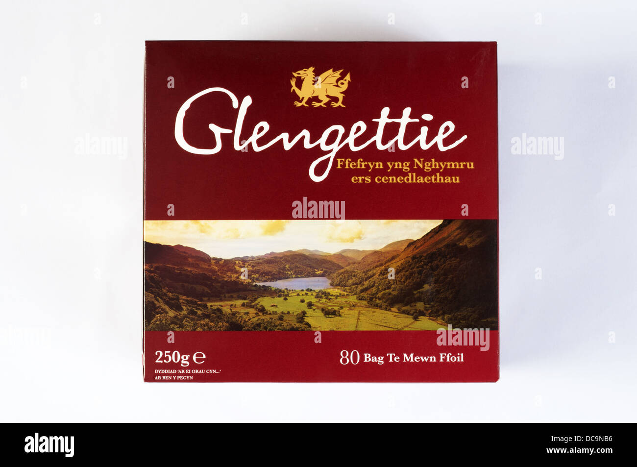 Glengettie Welsh Teebeutel Stockfoto