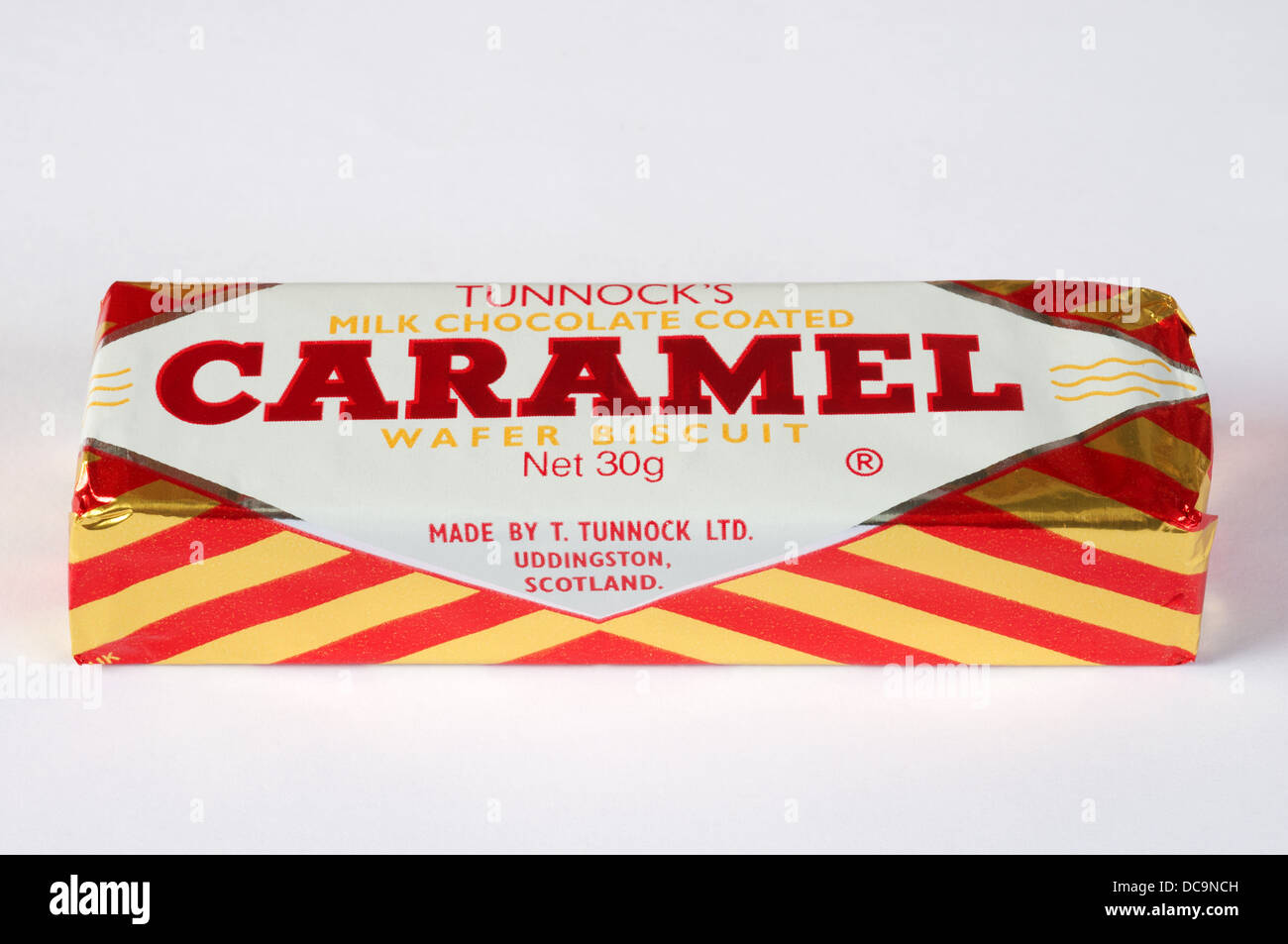 Tunnocks Karamell Waffer Keks aus Schottland Stockfoto