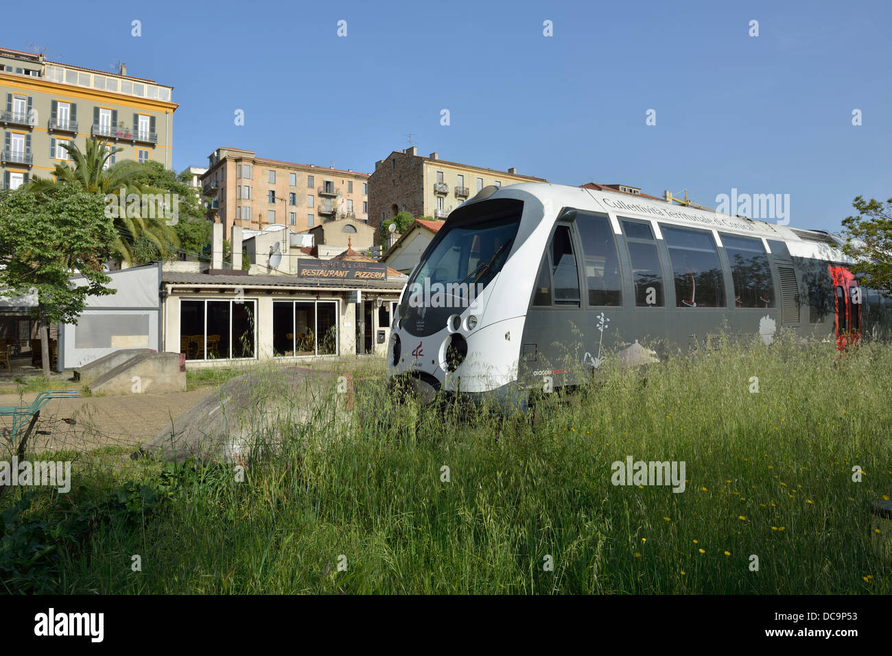 Railway Station, Ajaccio, Korsika, Frankreich Stockfoto