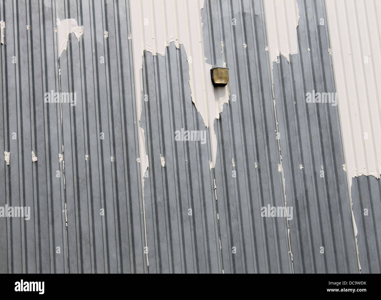 Exterieur des Altbaus Industriehalle. Stockfoto