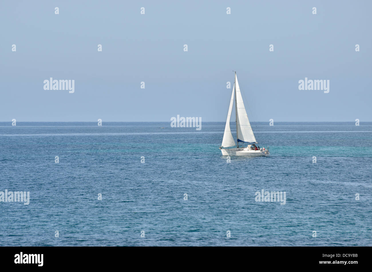 Segeln Sie, Boot, Ajaccio, Korsika, Frankreich Stockfoto