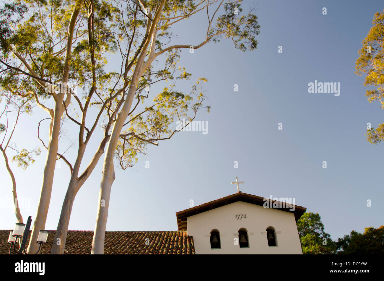 USA, Kalifornien, San Luis Obispo. Mission San Luis Obispo de Tolosa, spanische Mission, gegründet im Jahre 1772. Stockfoto