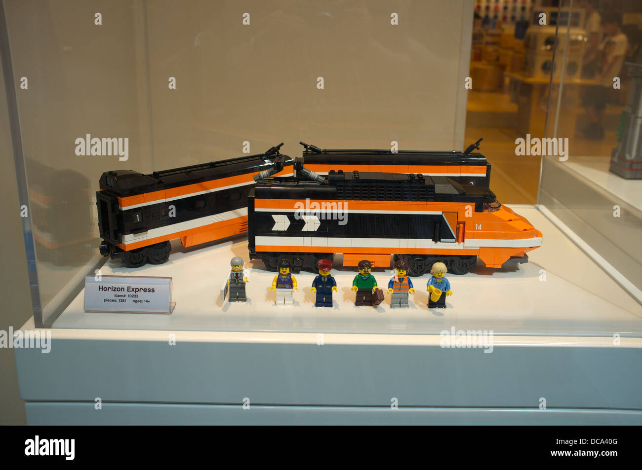 LEGO TGV Hochgeschwindigkeitszug französischer Stockfoto