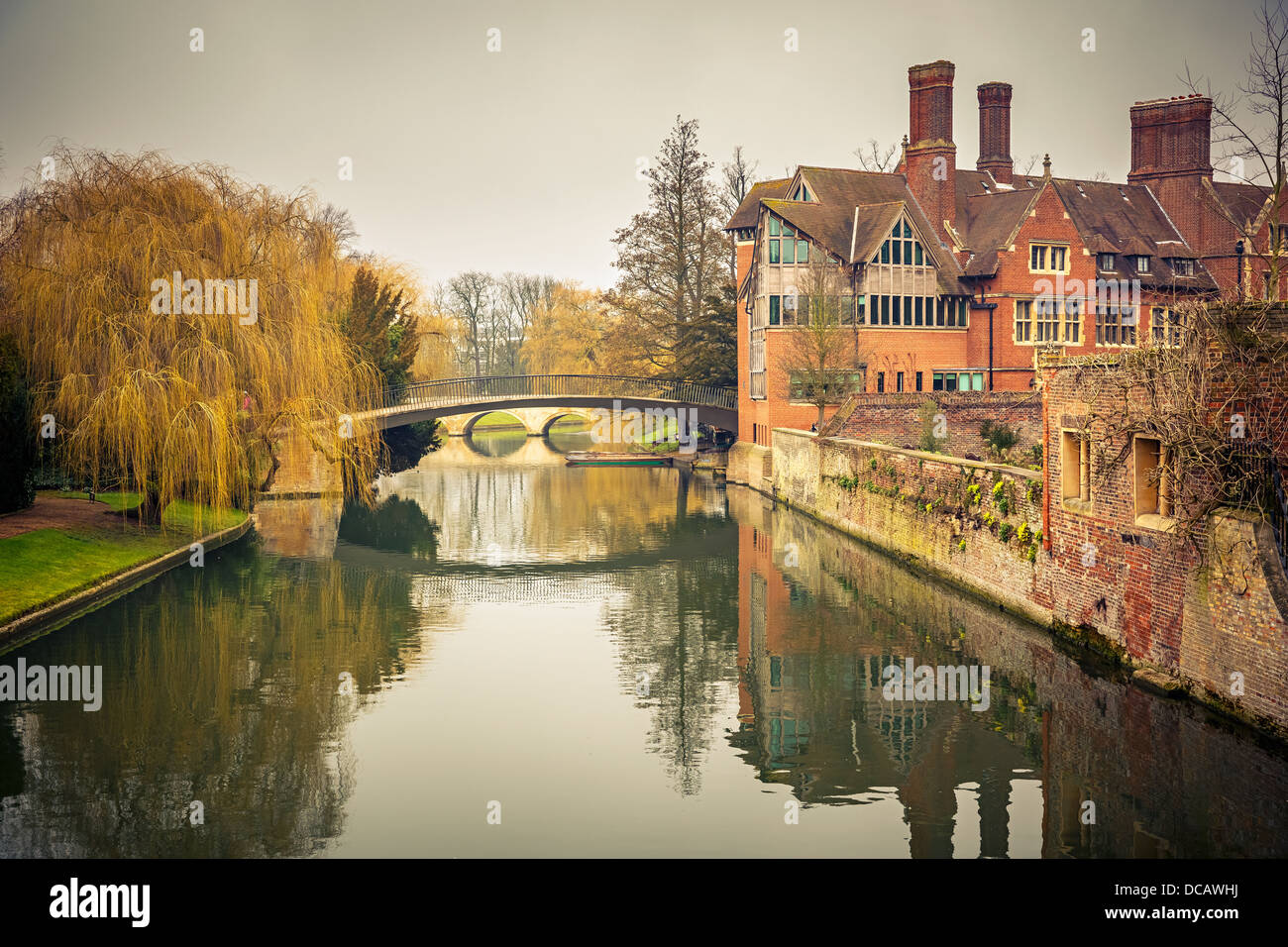 Cam-Fluss, Cambridge Stockfoto