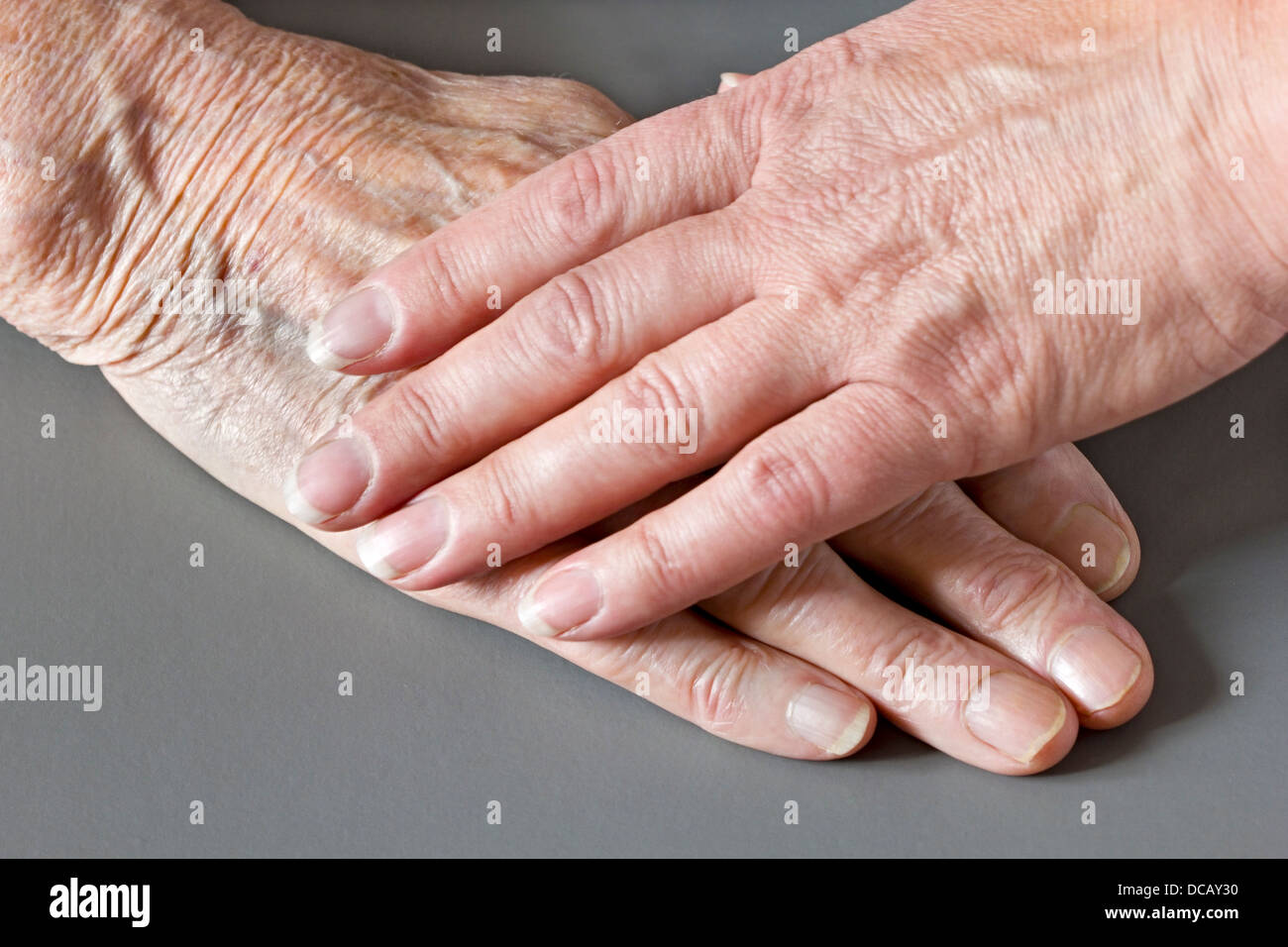 Zwei Hände Stockfoto