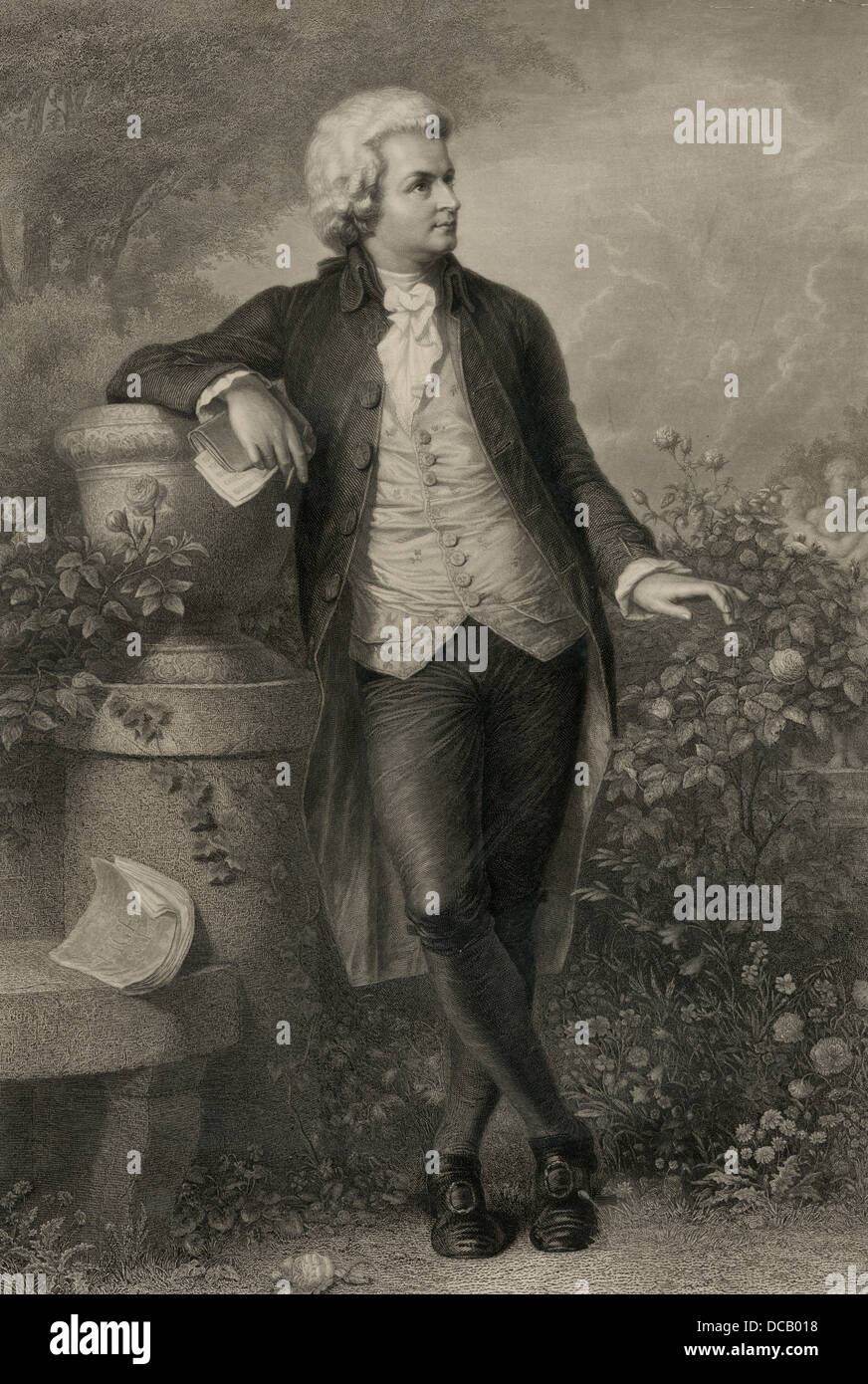 Wolfgang Amadeus Mozart Stockfoto