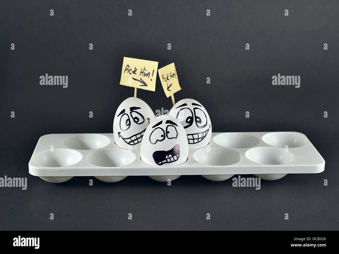 lustige Eiern Stockfoto