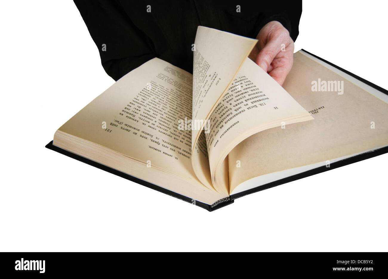 Offenes Buch Stockfoto