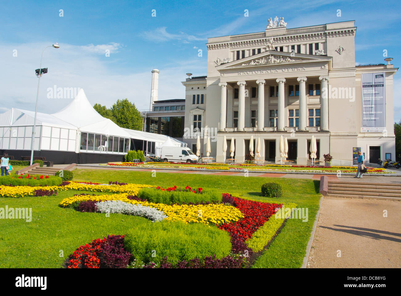 Nationale Oper zentralen Riga Lettland Baltikum-Nordeuropa Stockfoto