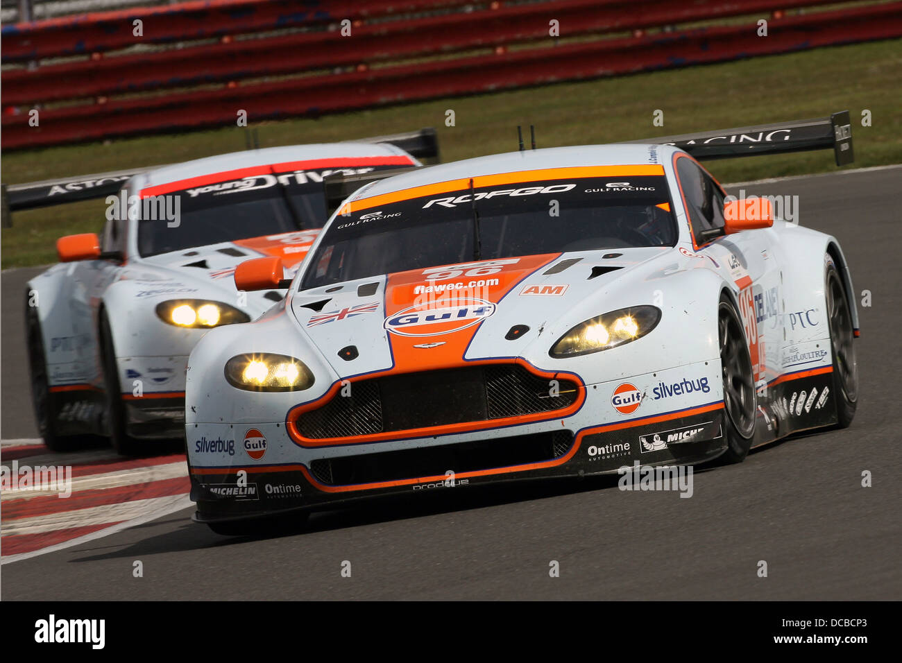 Aston Martin Vantage GTE die Silverstone 6 Stunden, 2013 Stockfoto