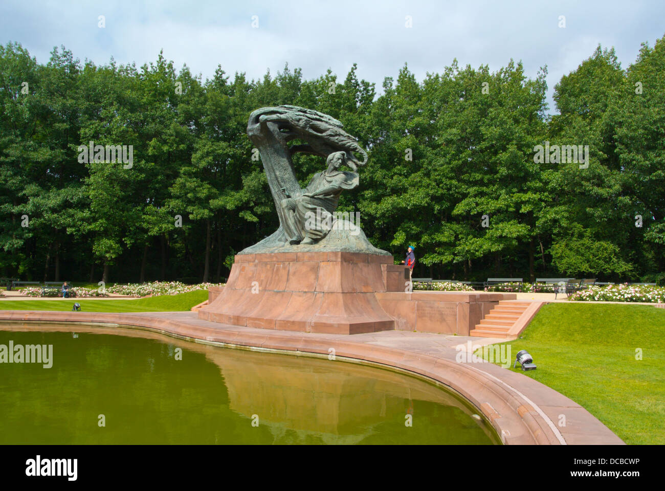 Fredric Chopin-Denkmal (1926) Park Lazienkowski Lazienki Park Ujazdow Distrikt Warschau Polen Europa Stockfoto