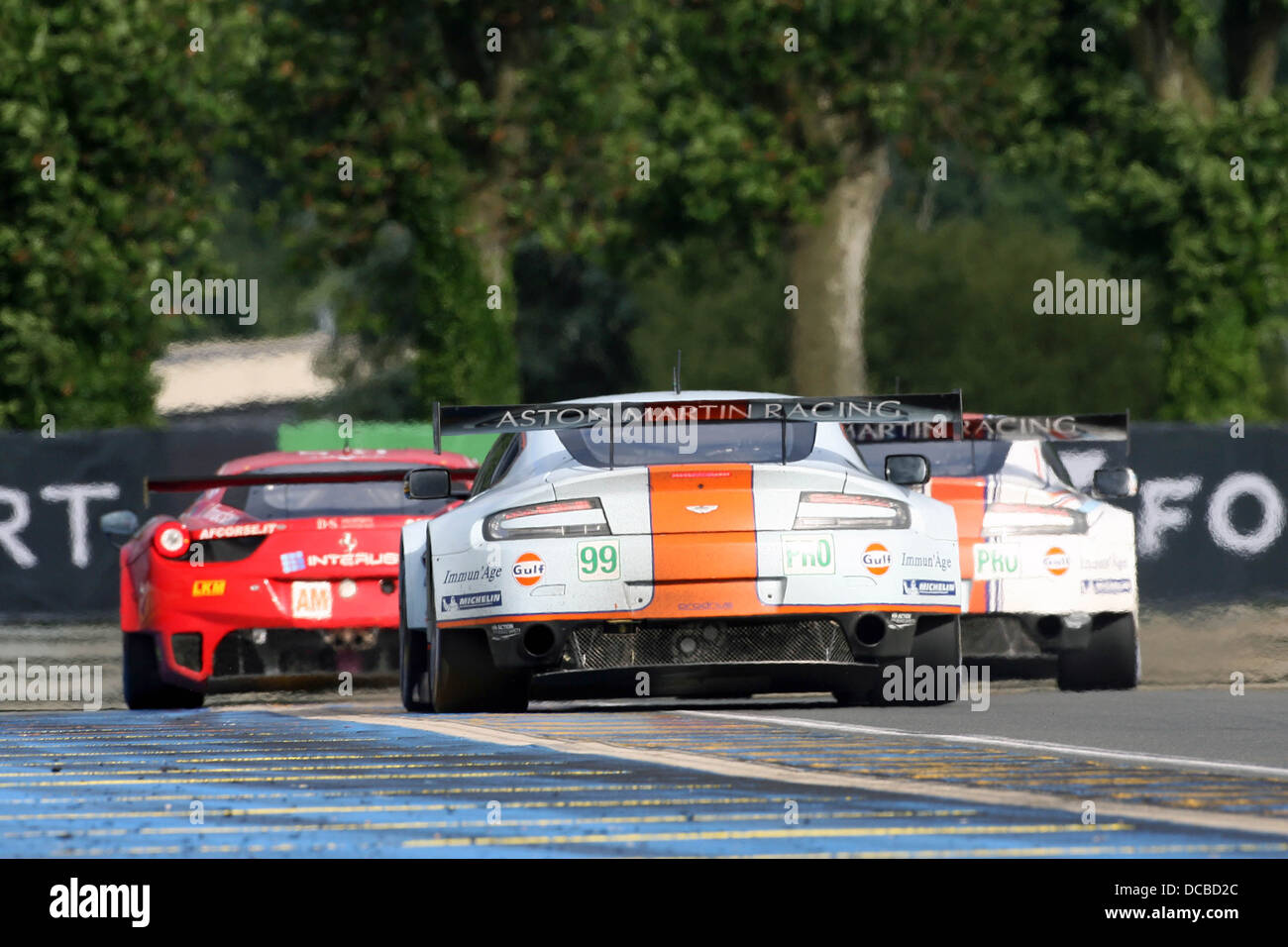 Aston Martin Vantage in Le Mans 24 Stunden, 2013 Stockfoto