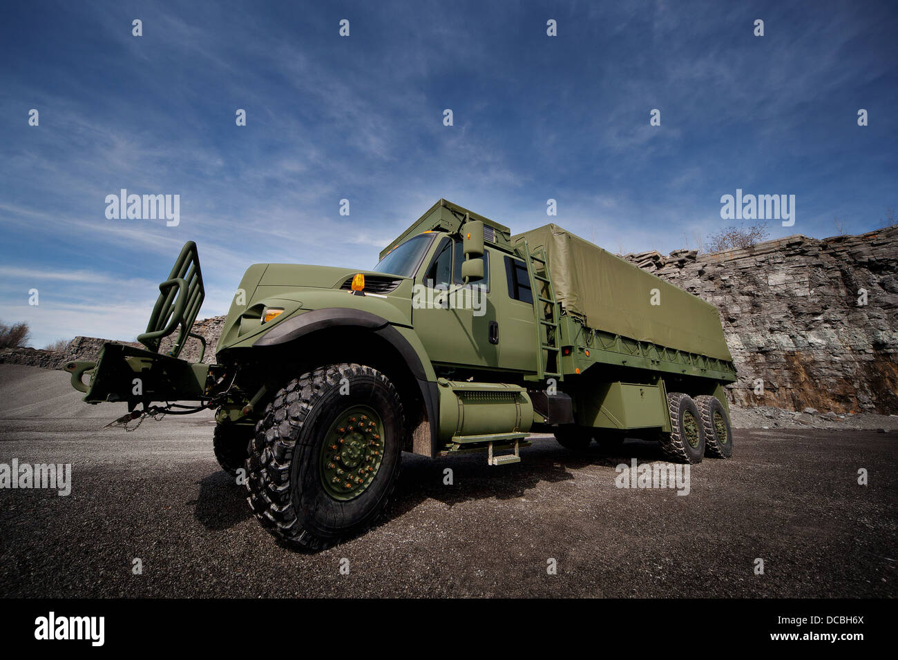 Militär-LKW Stockfoto