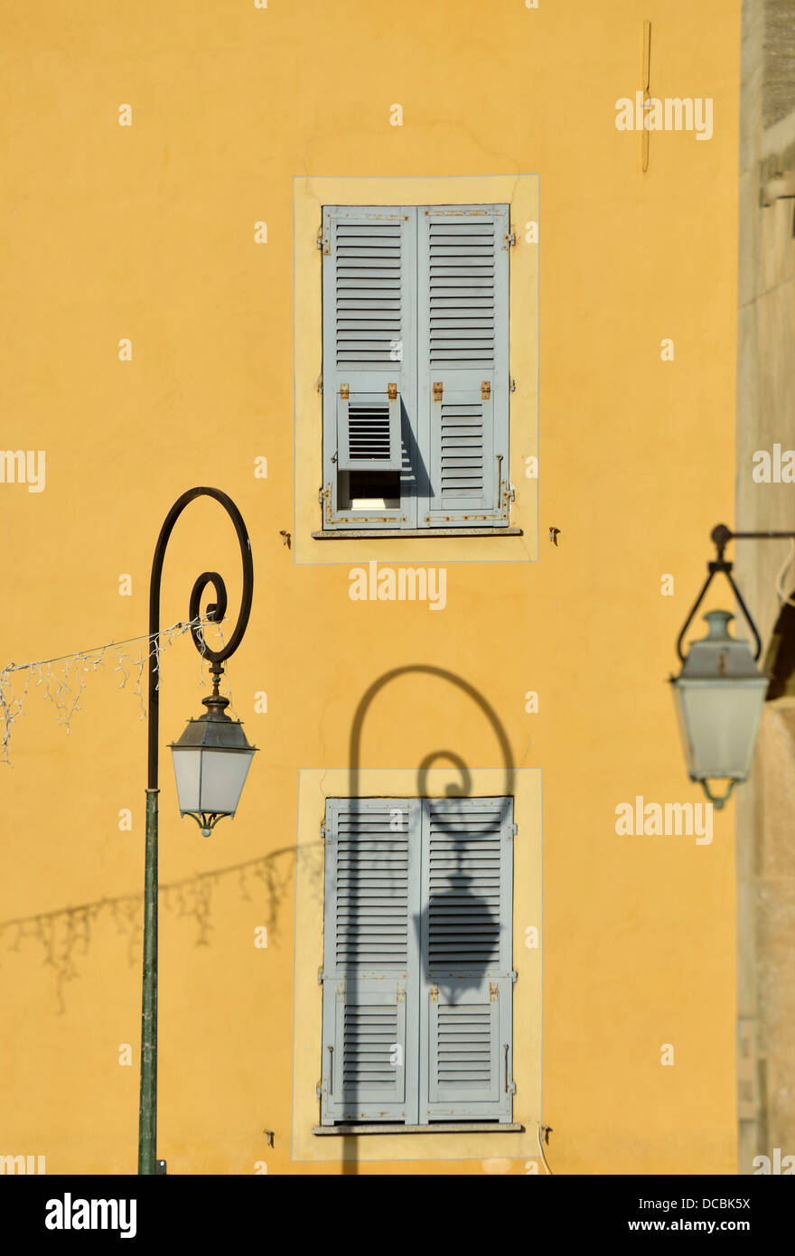 Altbau Fassade, Ajaccio, Korsika, Frankreich Stockfoto