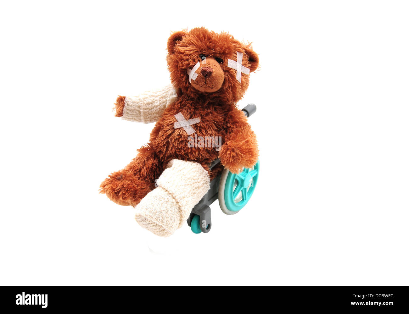 Tragen im Rollstuhl Stockfoto