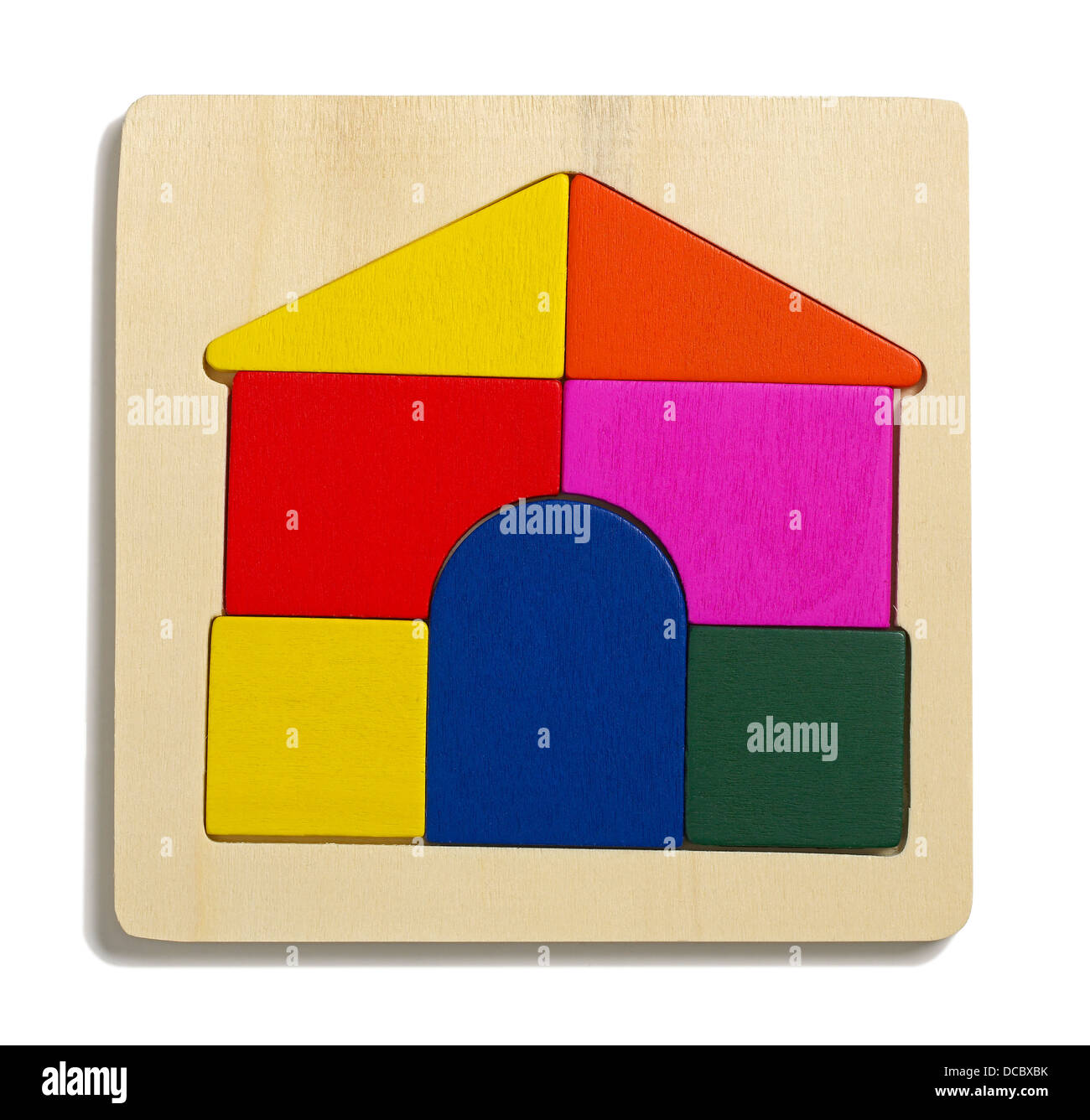 Haus-puzzle Stockfoto