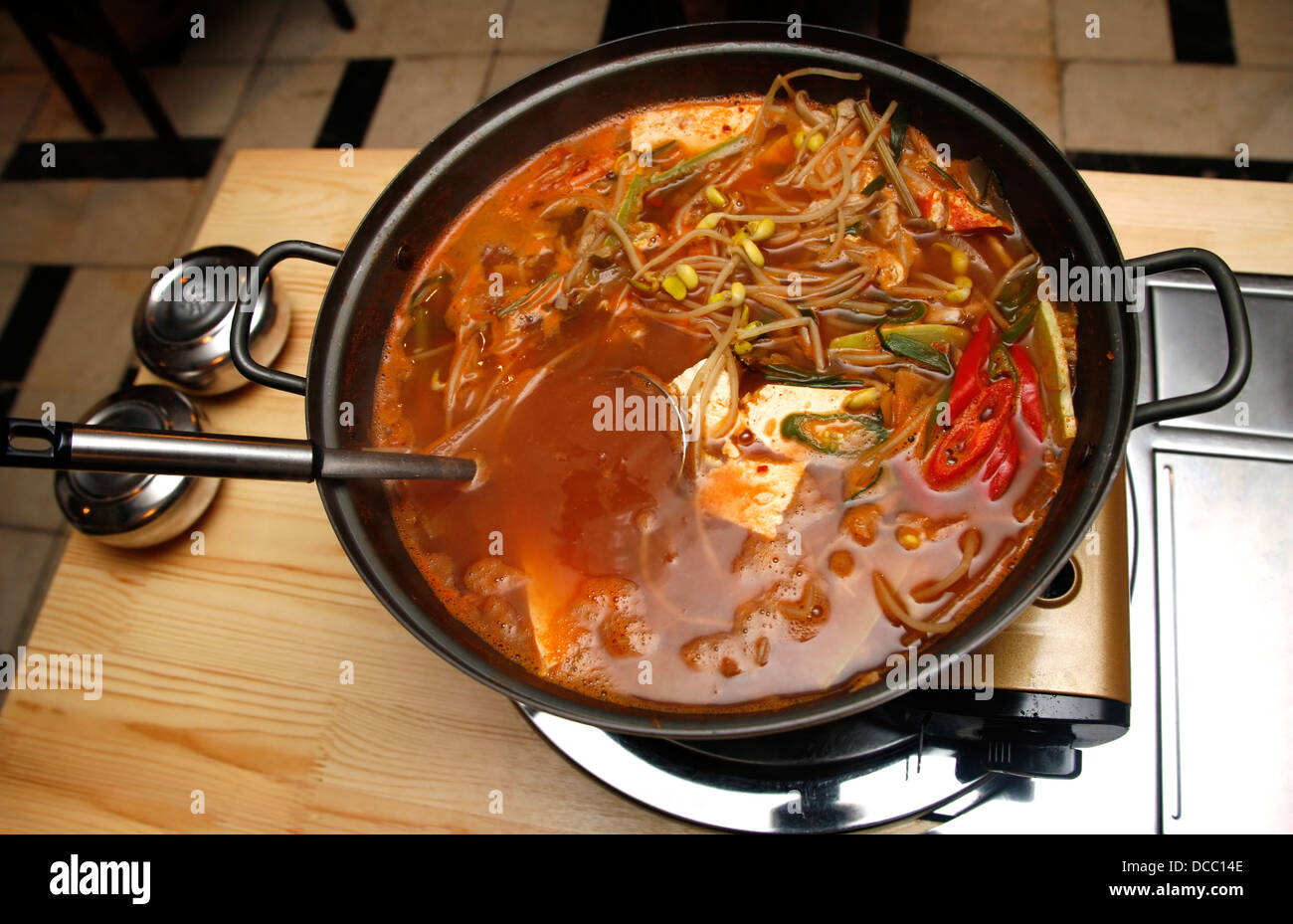 Koreanische Suppe Stockfoto