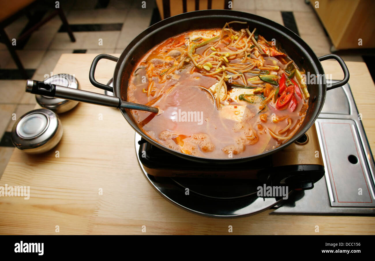 Koreanische Suppe Stockfoto