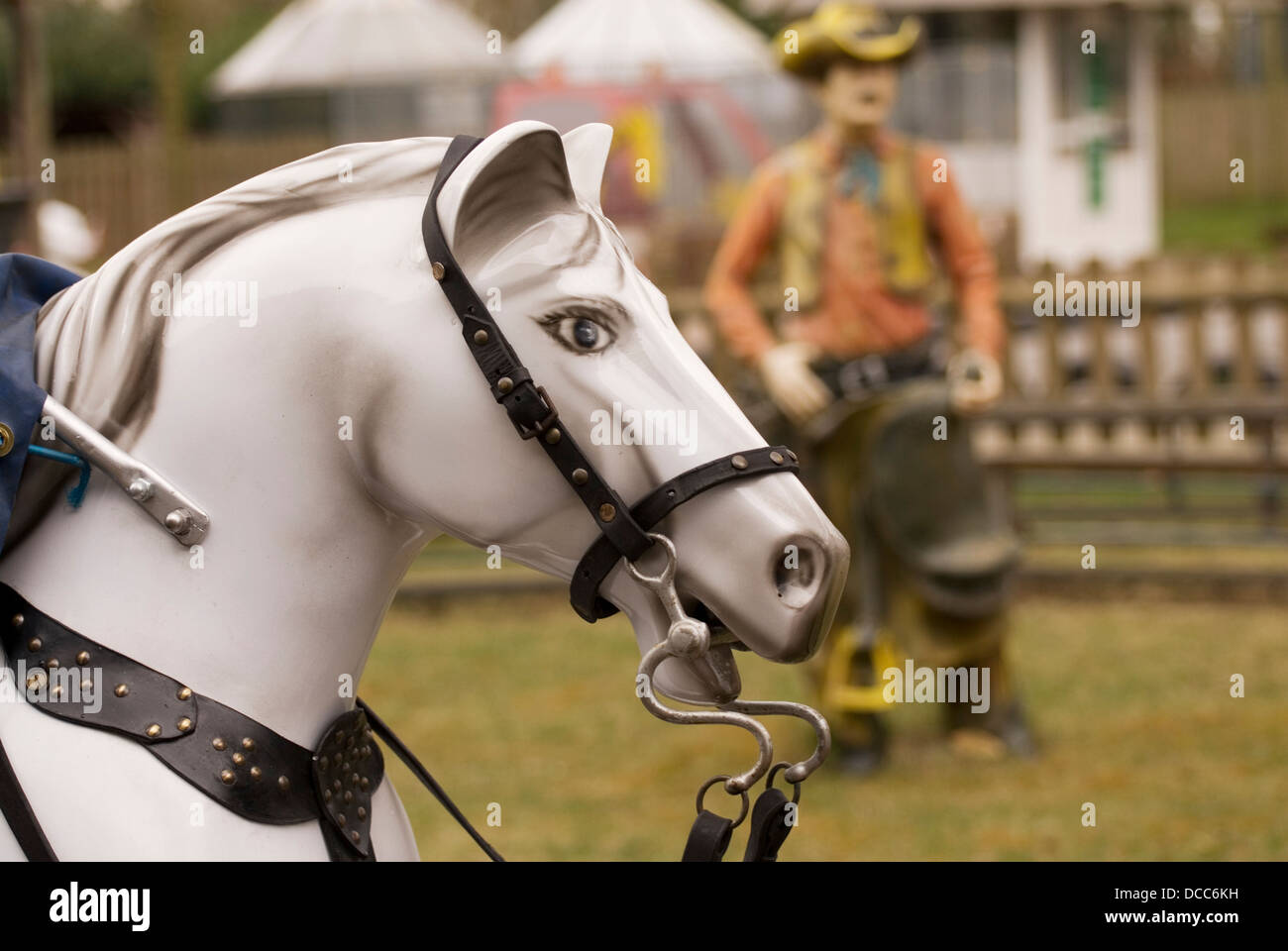 weißes Pferd Stockfoto