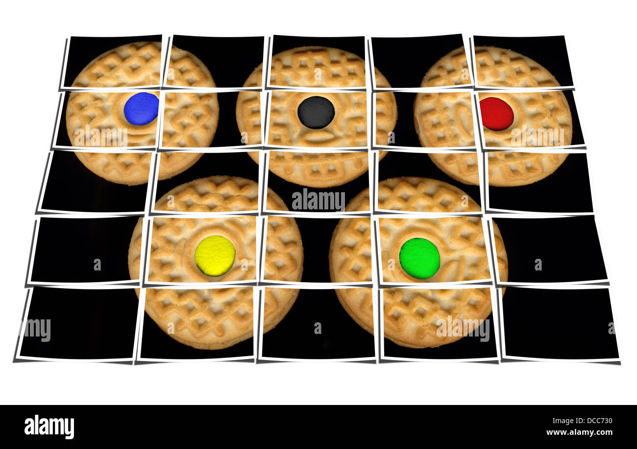 Cookies-collage Stockfoto