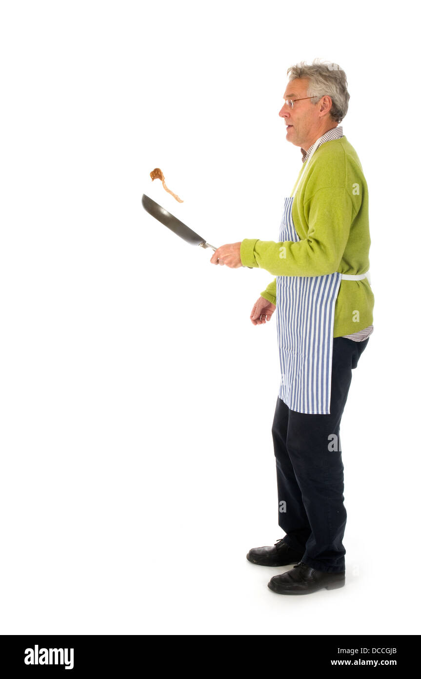 Senior woman Backen Stockfoto