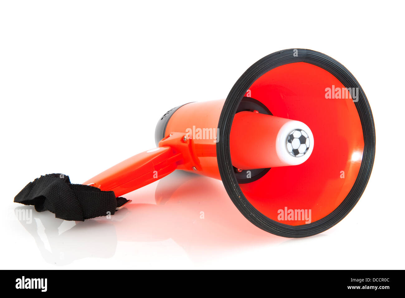 Niederländische Fußball-Megaphon Stockfoto