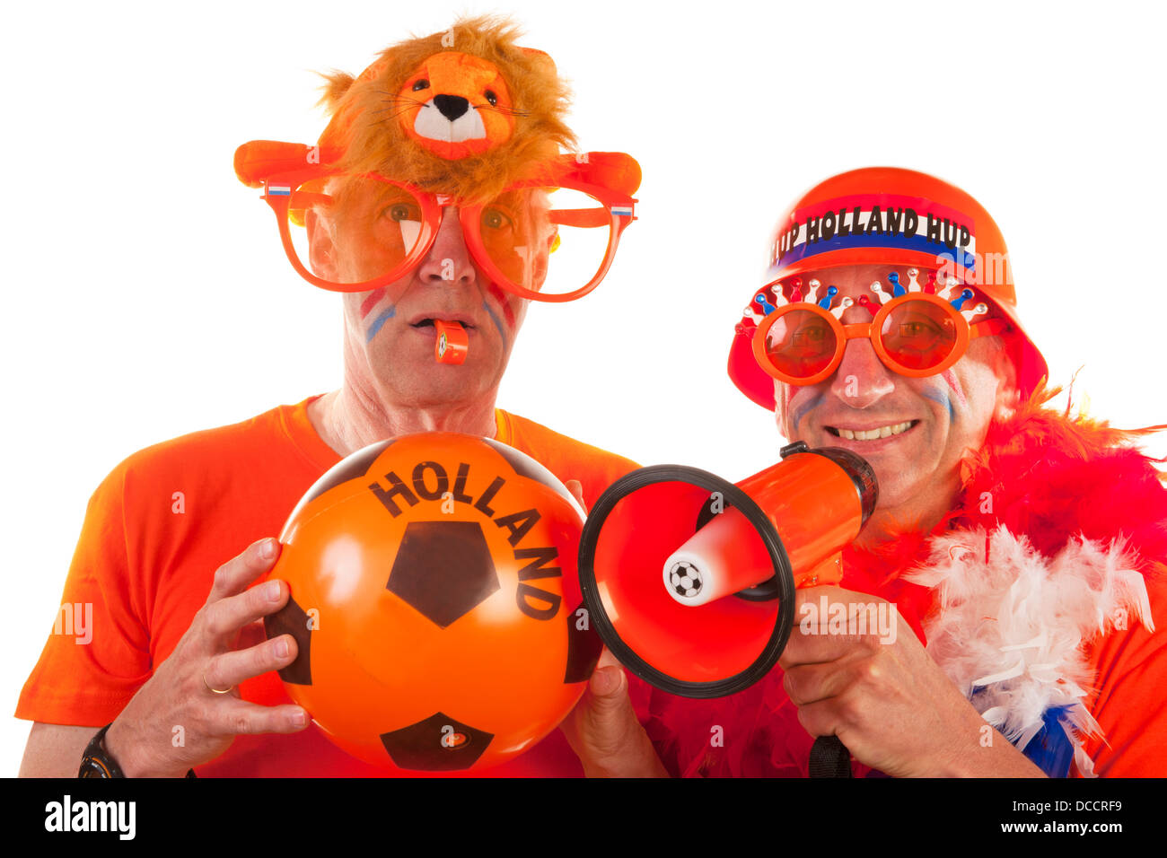 Niederländische Fußball-Fans Stockfoto