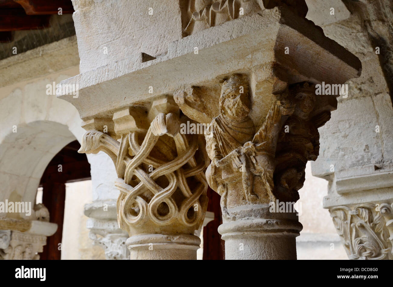 Aix Kathedrale Kreuzgang (Cathédrale Saint-Sauveur d ' Aix) Aix-en-Provence, römisch-katholisch, Sitz des Erzbischofs von Aix, Frankreich Stockfoto