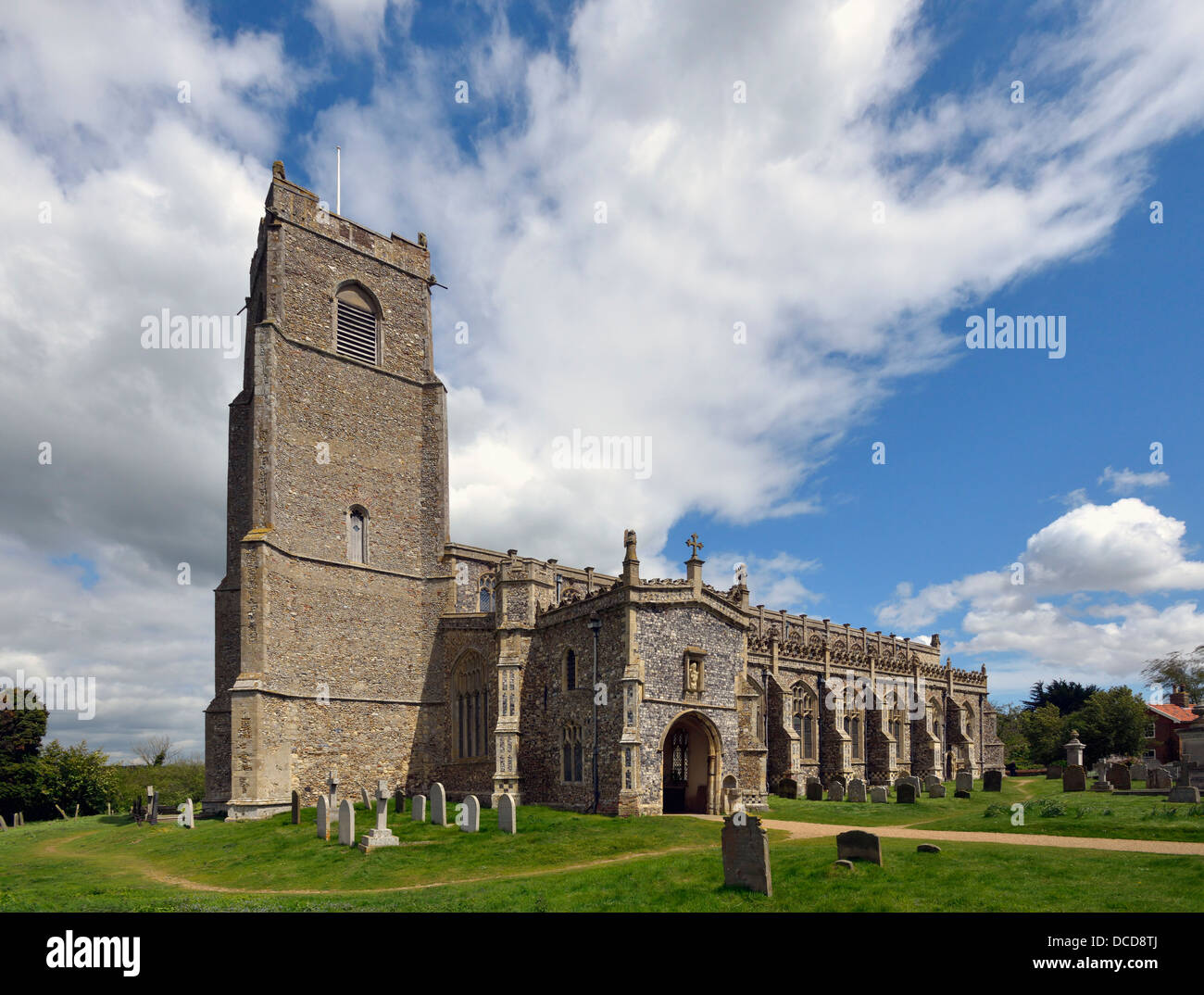 Kirche des Heiligen Trinty. Blythburgh, Suffolk, England, Vereinigtes Königreich, Europa. Stockfoto