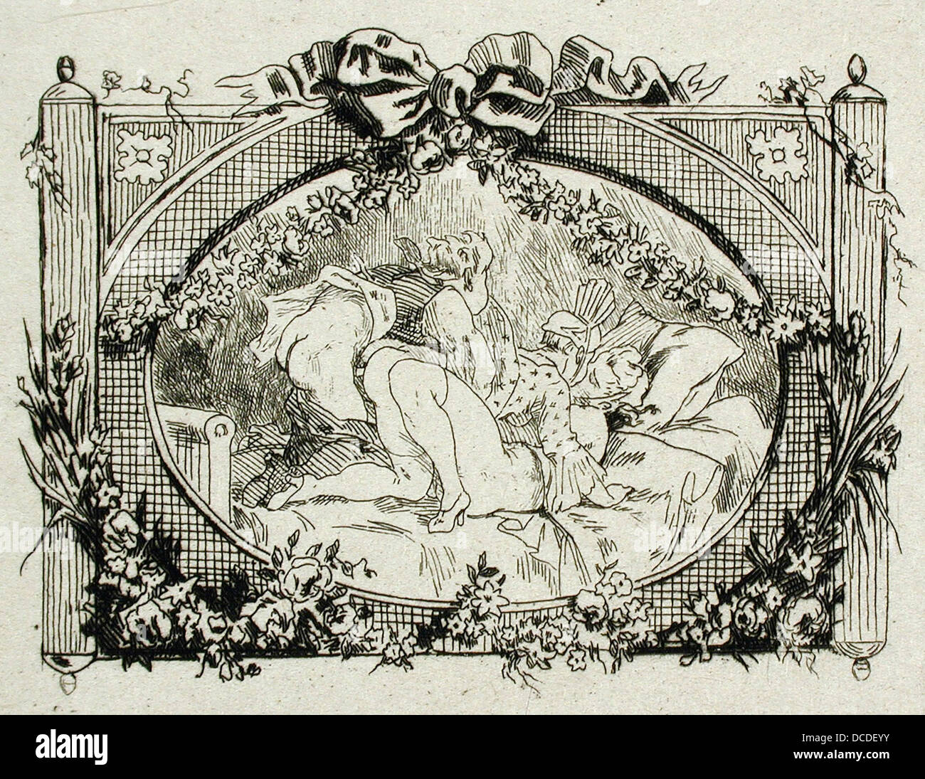 Dieses Kunstwerk mit dem Titel „L'Union fait la Force“ ist Teil der LACMA-Sammlung und repräsentiert Themen der Einheit und Stärke, die in der bildenden Kunst dargestellt werden. Stockfoto