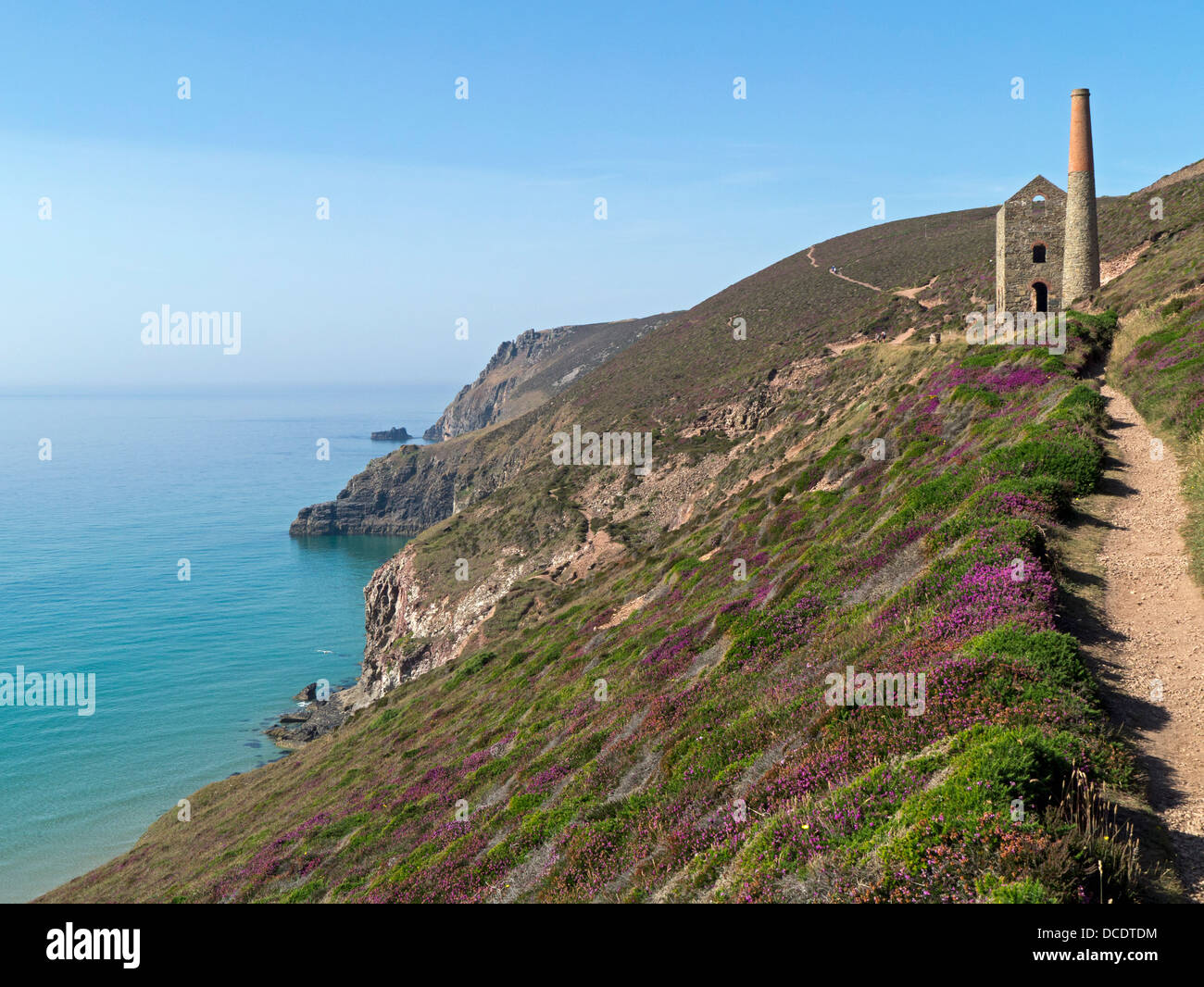 Towanroath Maschinenhaus, Wheal Coates in der Nähe von St. Agnes Cornwall Stockfoto