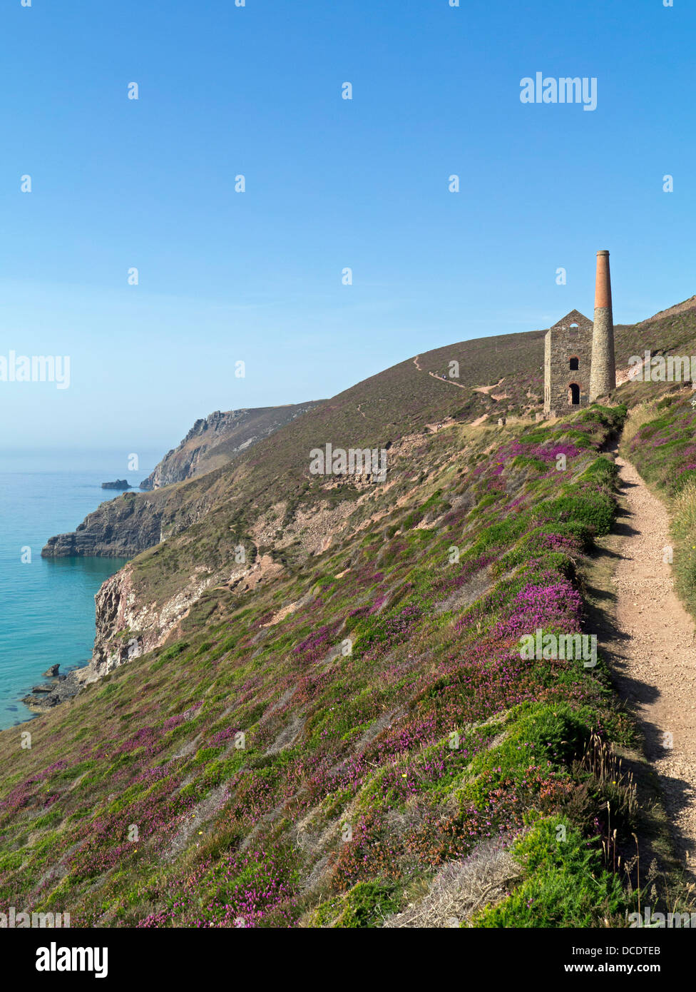 Towanroath Maschinenhaus, Wheal Coates in der Nähe von St. Agnes Cornwall Stockfoto