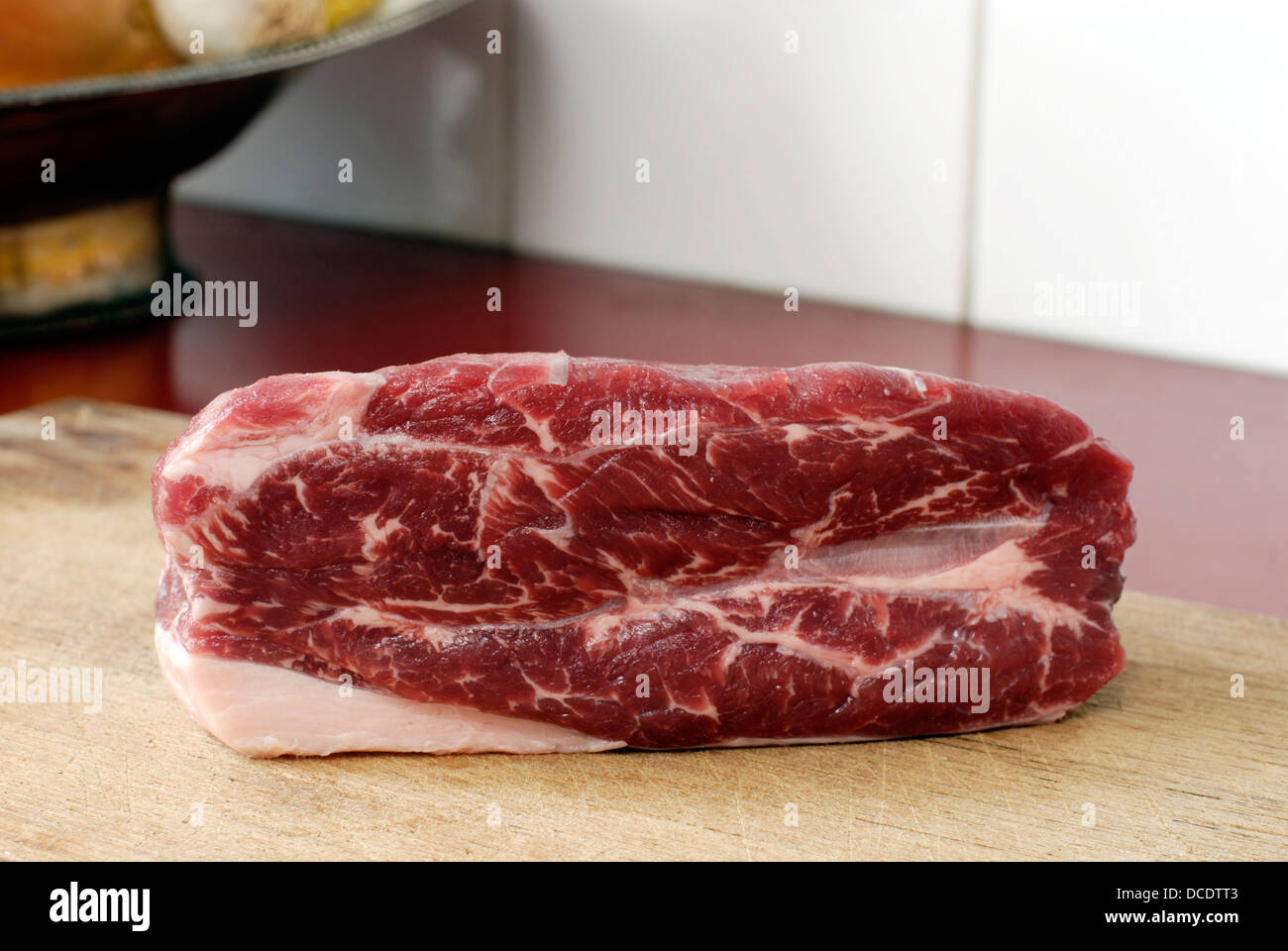 Ein Stück Rindfleisch Stockfoto