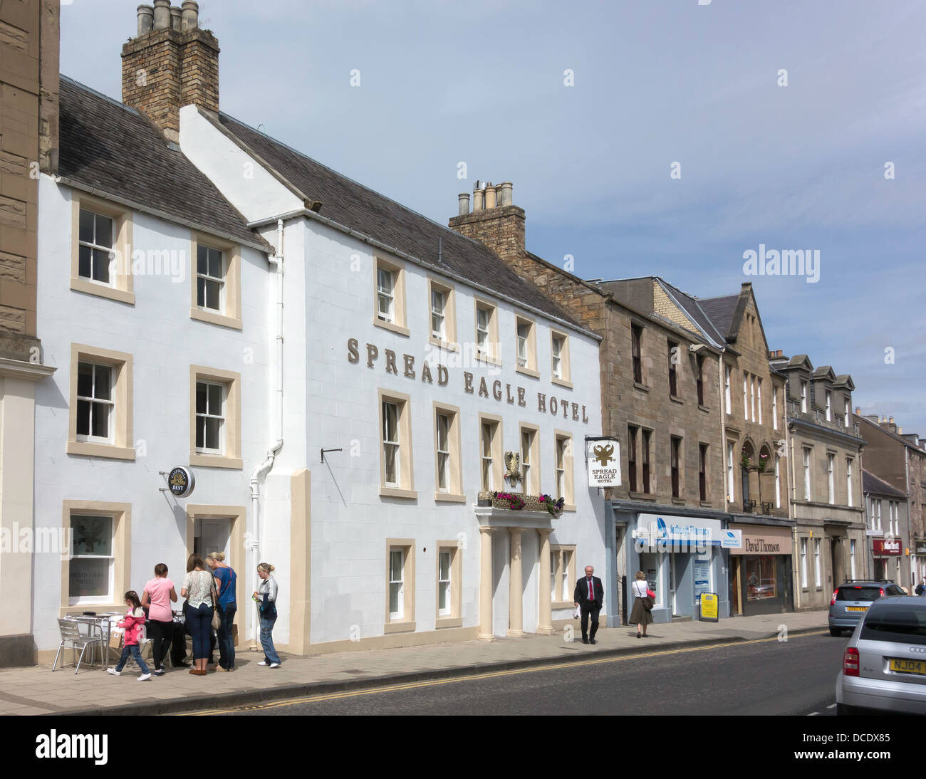 Spread Eagle Hotel High Street Jedburgh schottischen grenzt Stockfoto