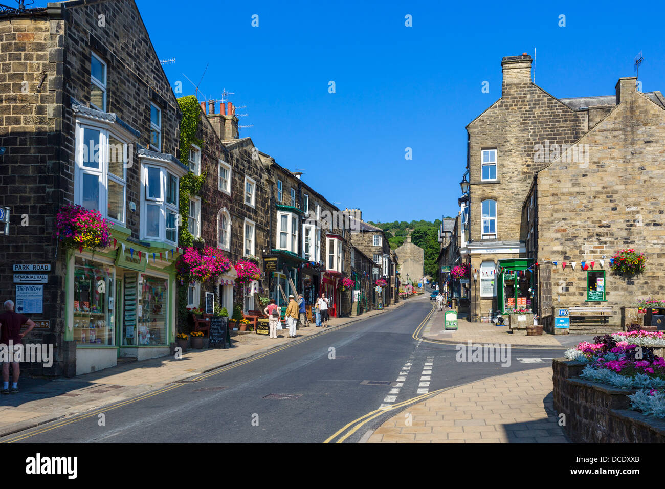 High Street, Pateley Bridge, Nidderdale, Yorkshire Dales, North Yorkshire, England, UK, Stockfoto