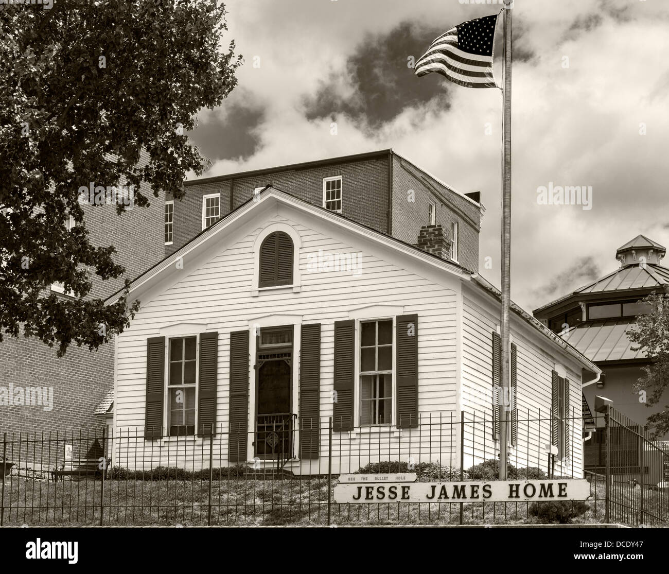 Jesse James Haus Museum, St. Joseph, Missouri, USA Stockfoto