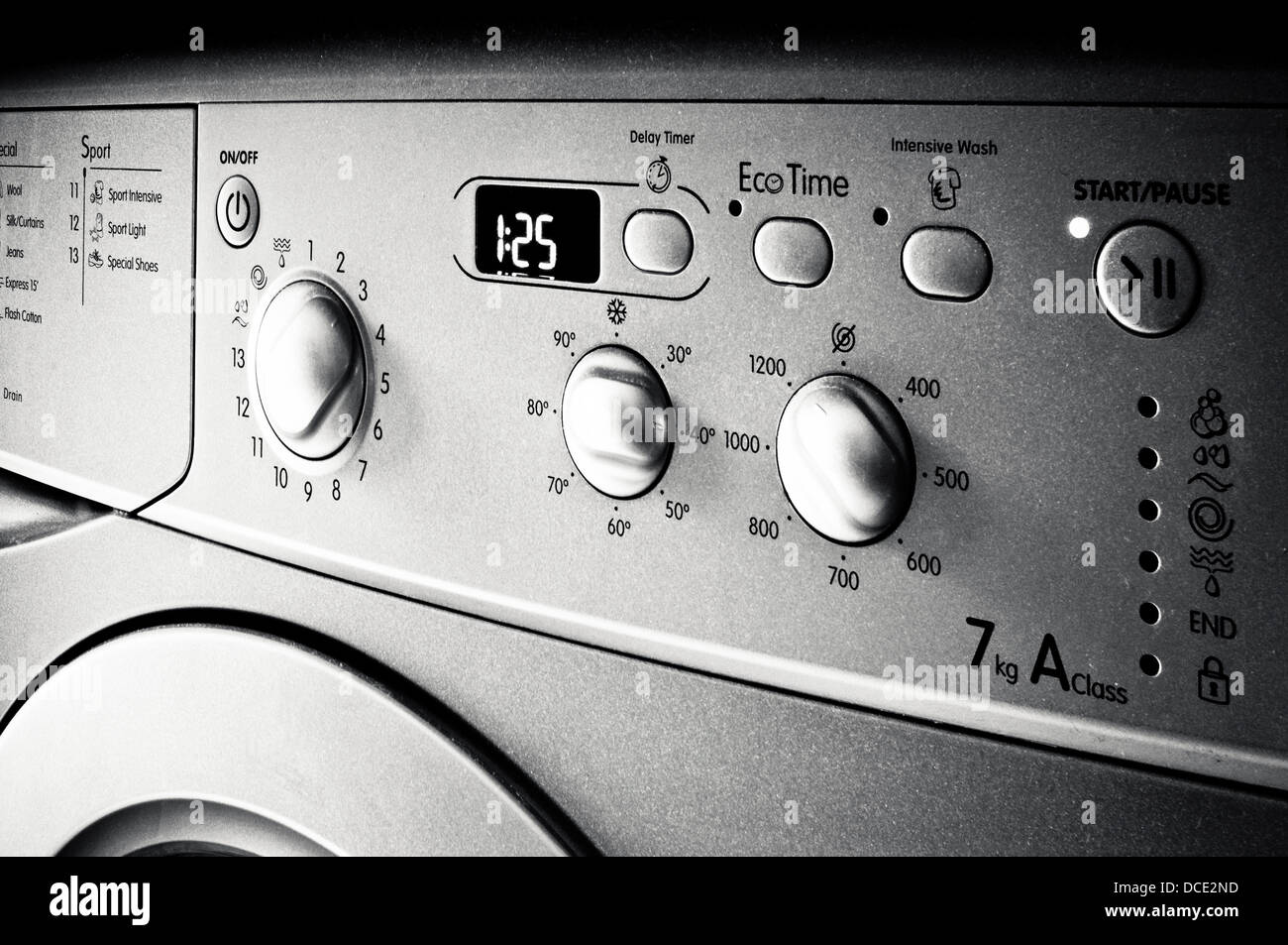 Waschmaschine-details Stockfoto