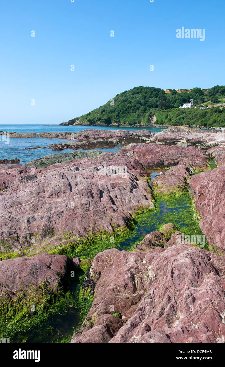 Talland Bay in der Nähe von Looe in Cornwall, Großbritannien Stockfoto