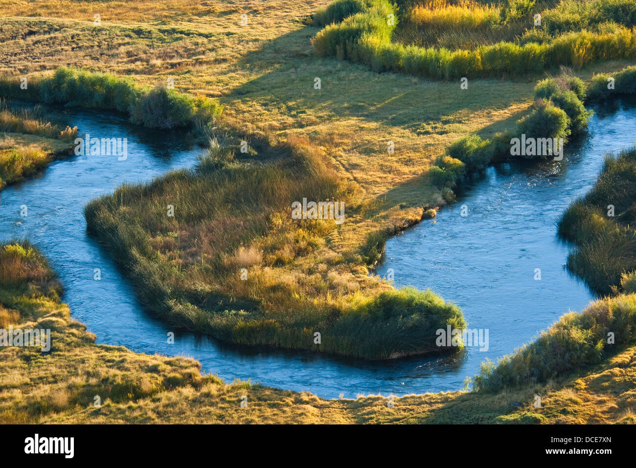 Owens River, östliche Sierra, Kalifornien Stockfoto